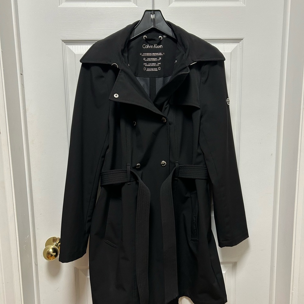 Calvin Klein Black Trench Coat